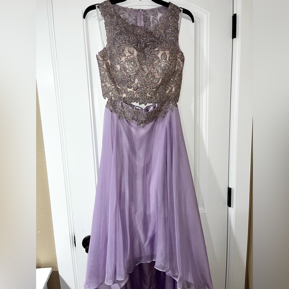 Purple High Low Dress